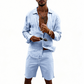 👔 LIMITED-TIME 49% OFF! ✨ Men's Linen Shirt & Shorts Set – Casual, Summer, Breezy ✨