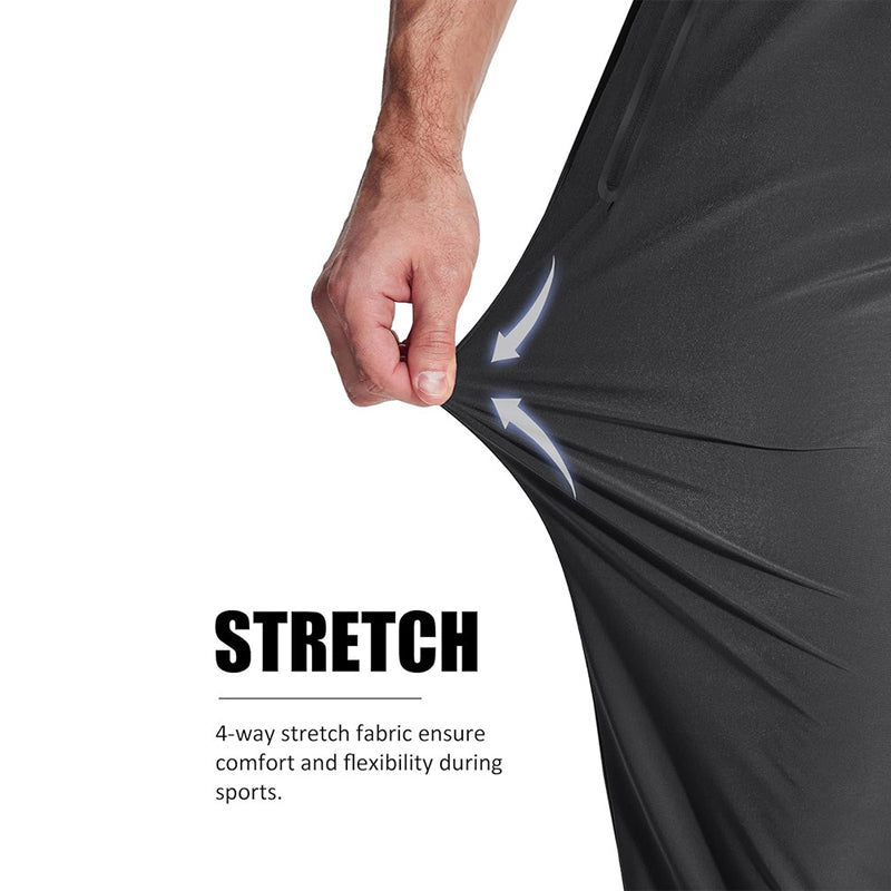 Men's Lightweight Athletic Pants with Zipper Pockets