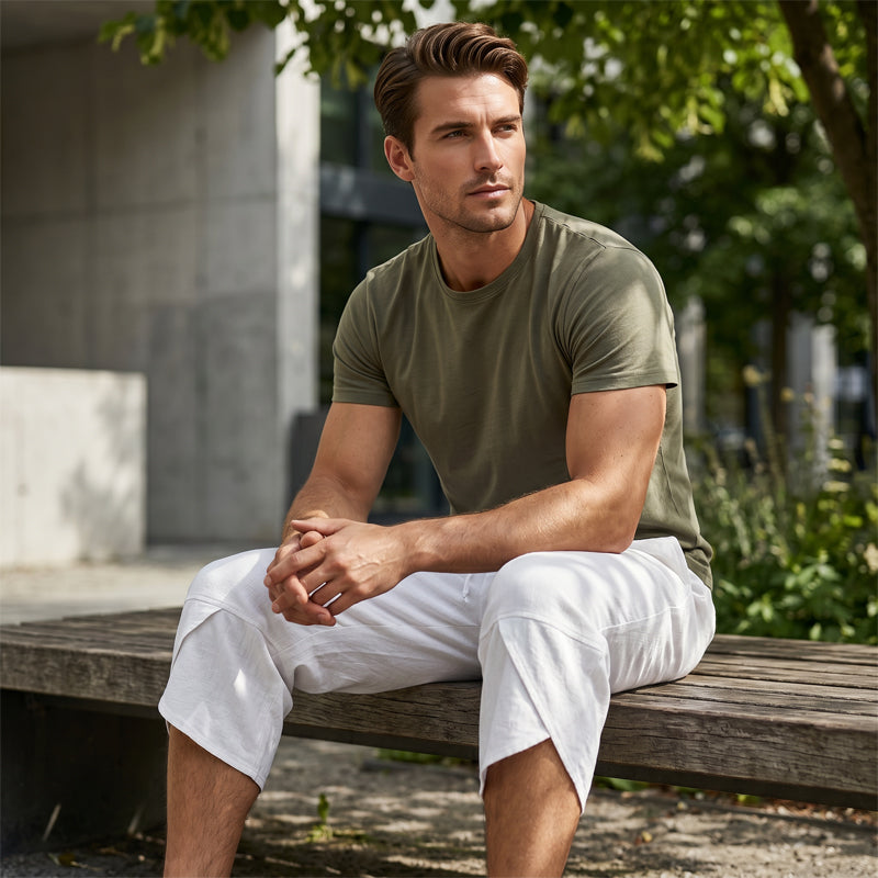 Men's Casual Harem Capri Pants
