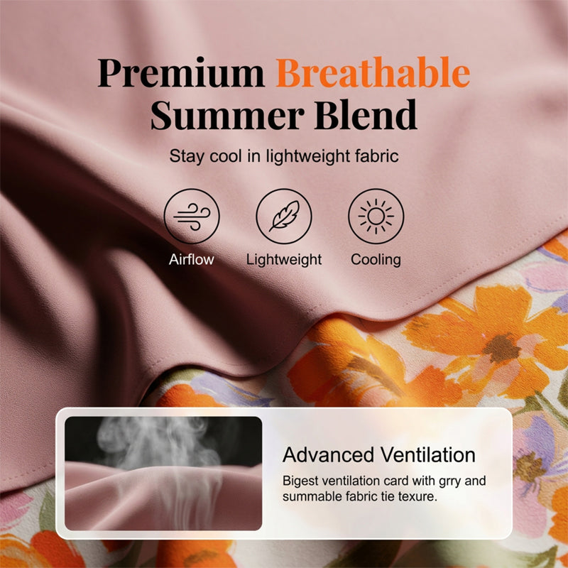 Women's Summer Floral Print 2-Piece Set