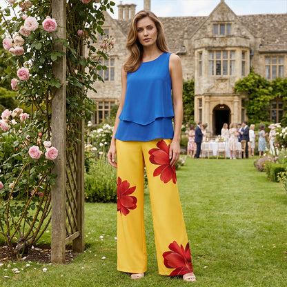 Women's Summer Floral Print 2-Piece Set