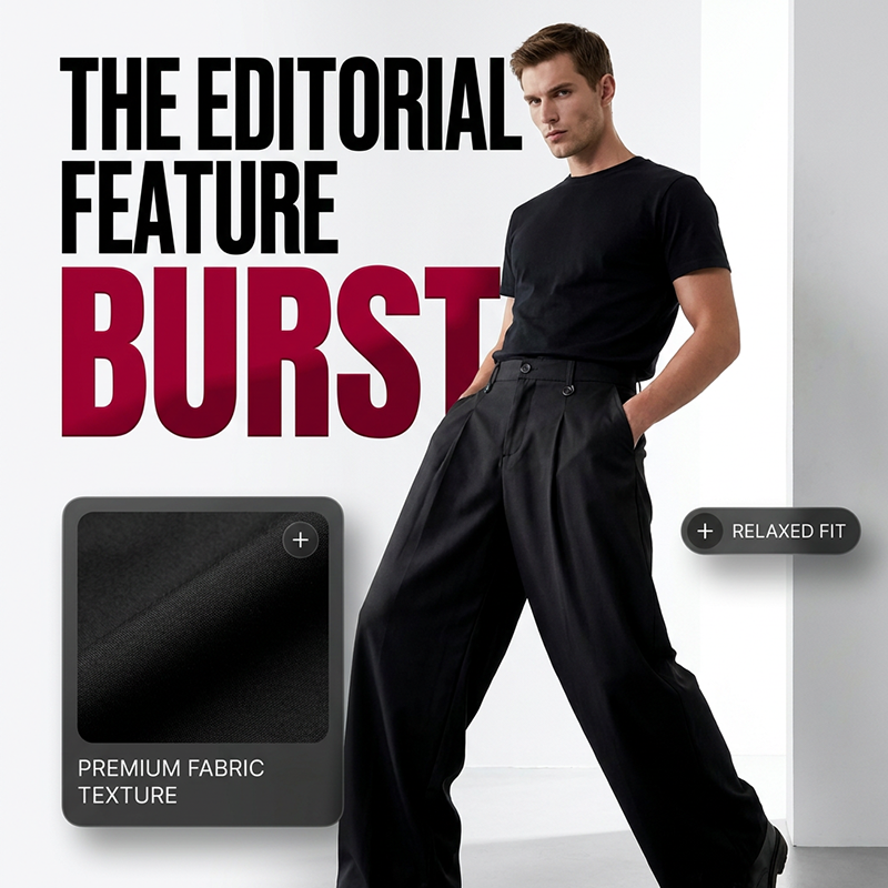 👖 40% OFF ! ⏳ Men's Classic Fit Wide-Leg Suit Trousers – Tailored cut, breathable fabric & perfect for work, weddings or formal events ✨