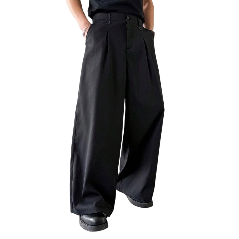 👖 40% OFF ! ⏳ Men's Classic Fit Wide-Leg Suit Trousers – Tailored cut, breathable fabric & perfect for work, weddings or formal events ✨