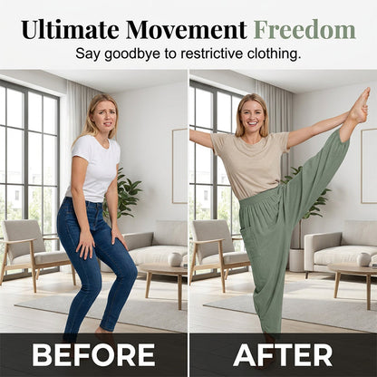 Women's Casual Linen Blend Harem Pants