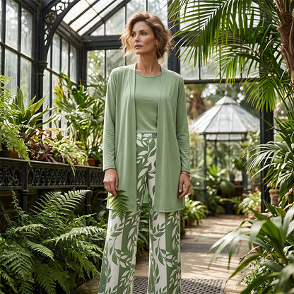Women's Floral Print Long Sleeve & Pants Set