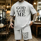Men's Casual Top & Shorts Set