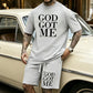 Men's Casual Top & Shorts Set