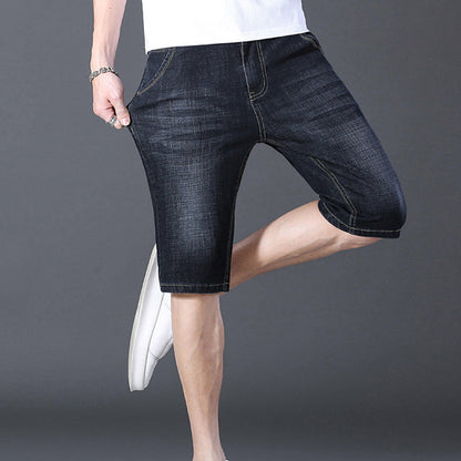 Men's Breathable Stretch Denim Shorts