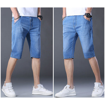 Men's Breathable Stretch Denim Shorts