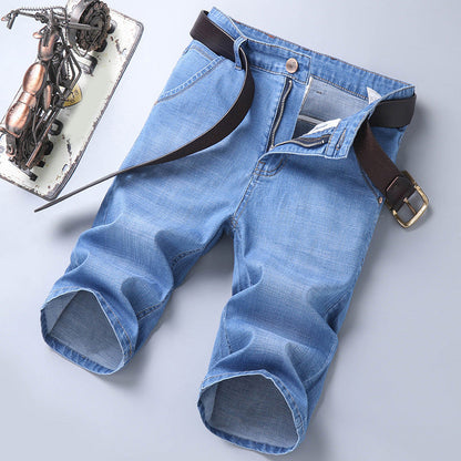 Men's Breathable Stretch Denim Shorts