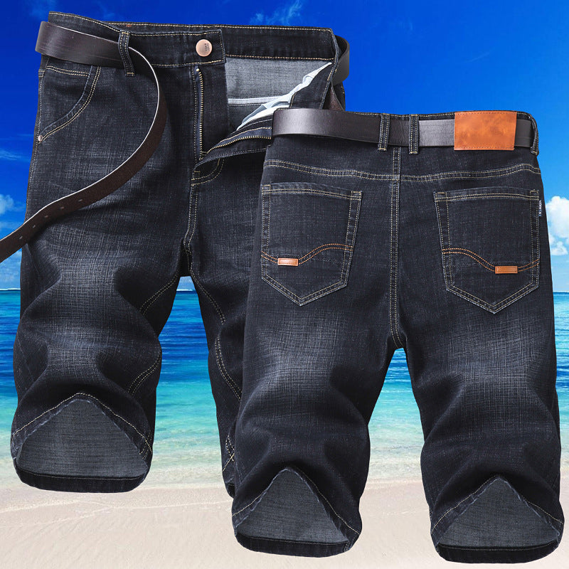 Men's Breathable Stretch Denim Shorts