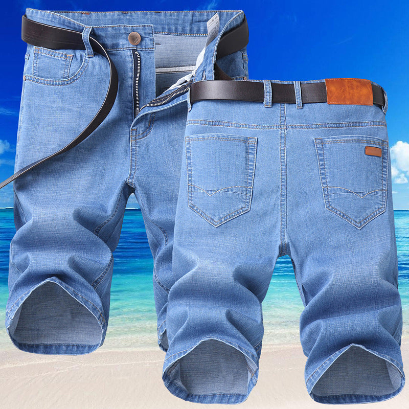 Men's Breathable Stretch Denim Shorts