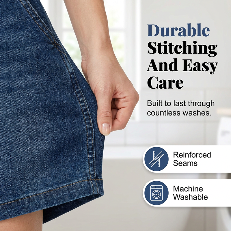 Women's Casual Short Sleeve Denim Romper