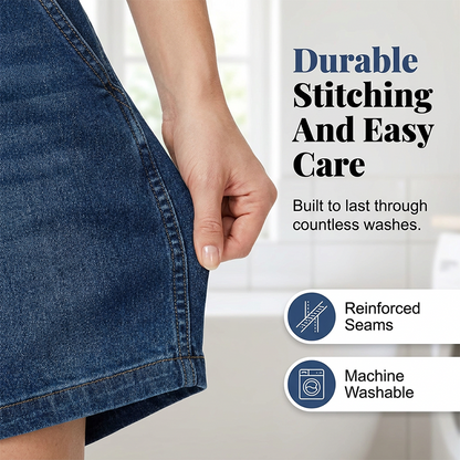 Women's Casual Short Sleeve Denim Romper