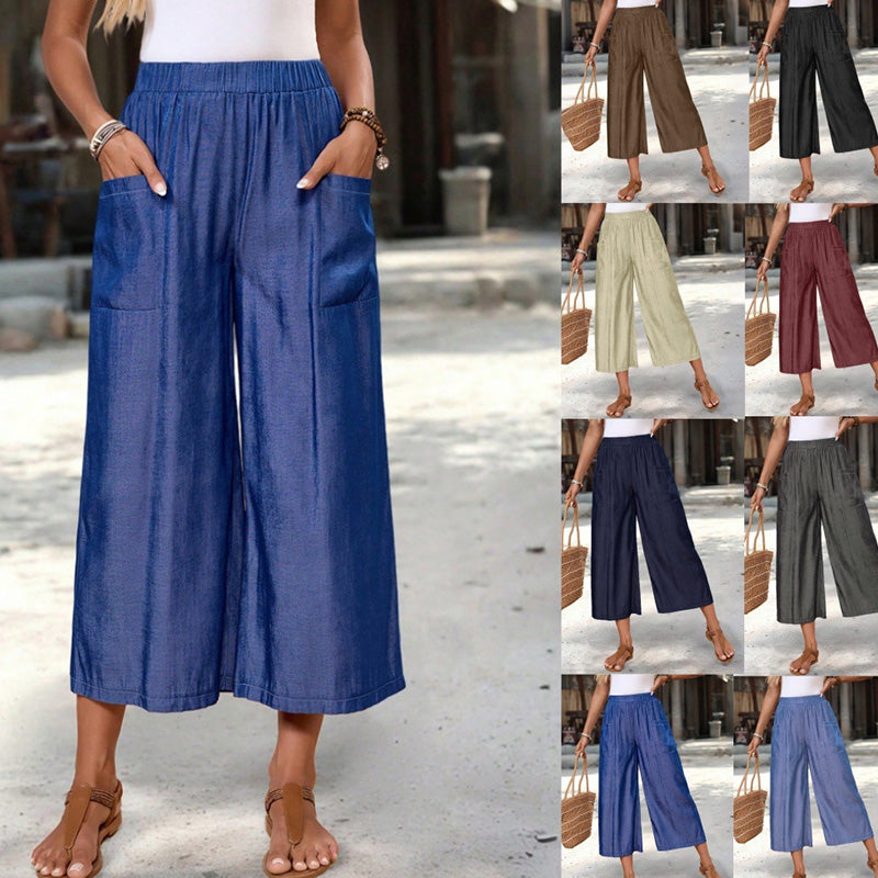 🔥New arrivals at 50% off-Women's Summer Wide-Leg Capri Pants