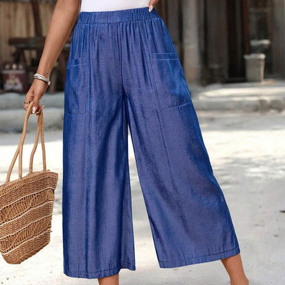 🔥New arrivals at 50% off-Women's Summer Wide-Leg Capri Pants