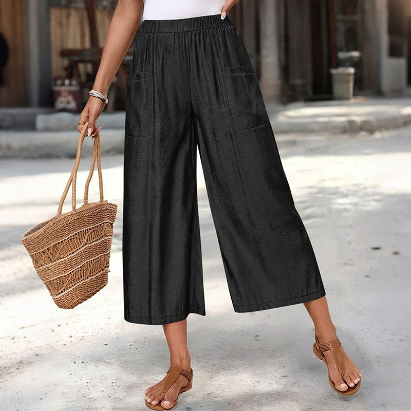 🔥New arrivals at 50% off-Women's Summer Wide-Leg Capri Pants