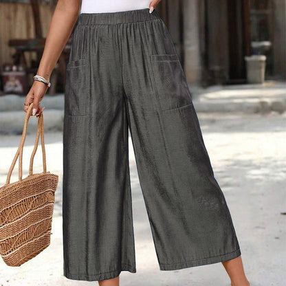 🔥New arrivals at 50% off-Women's Summer Wide-Leg Capri Pants