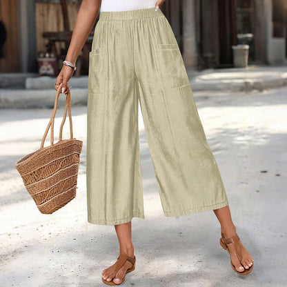 🔥New arrivals at 50% off-Women's Summer Wide-Leg Capri Pants