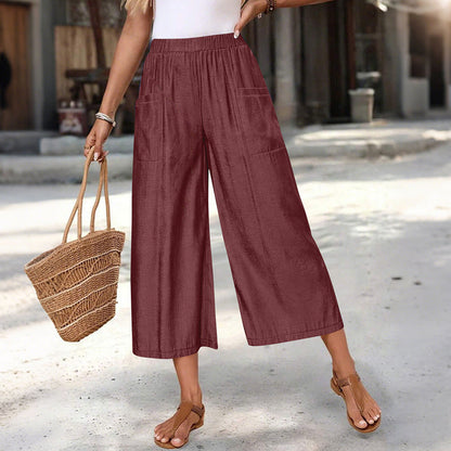 🔥New arrivals at 50% off-Women's Summer Wide-Leg Capri Pants