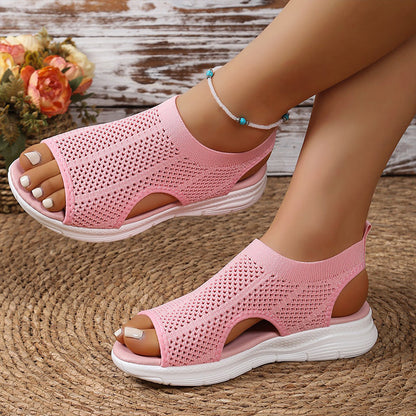 Women's Breathable Mesh Open-Toe Sandals