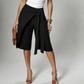 Women's Chic Tie-Front Wide-Leg Culottes