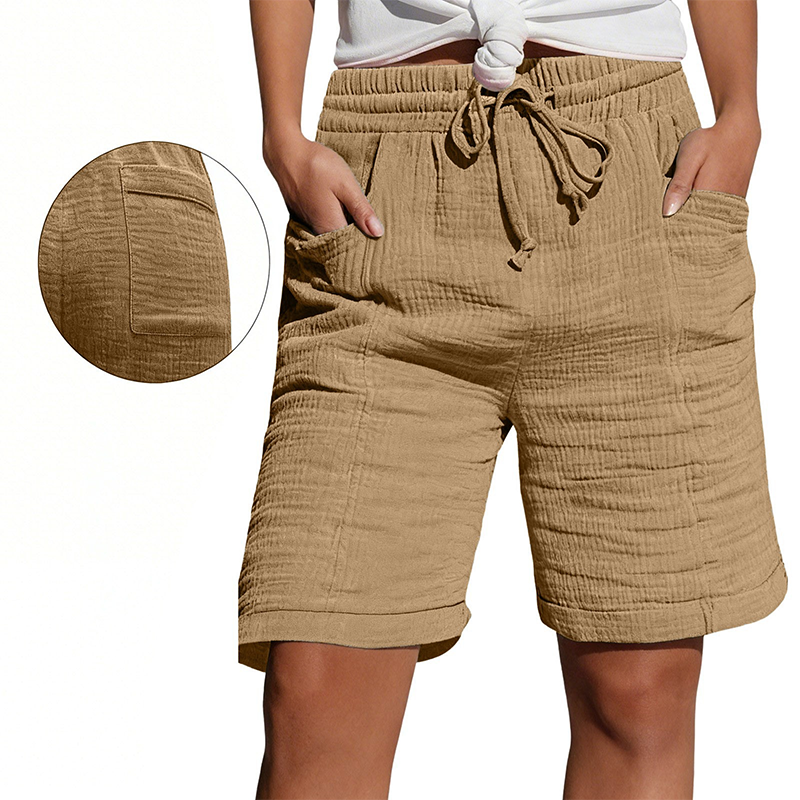 Women's Elastic Waist Casual Shorts