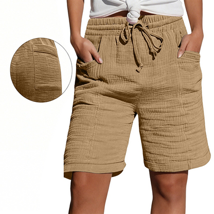 Women's Elastic Waist Casual Shorts