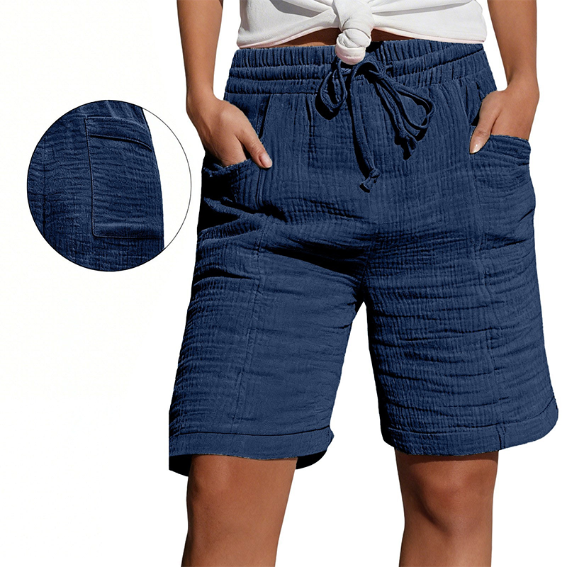 Women's Elastic Waist Casual Shorts
