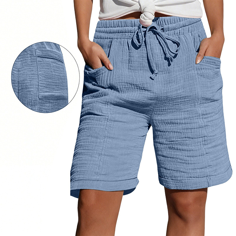 Women's Elastic Waist Casual Shorts