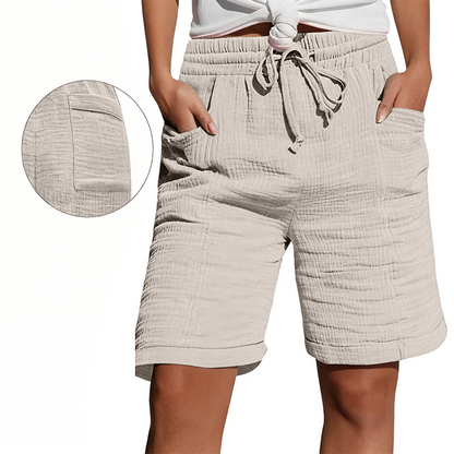 Women's Elastic Waist Casual Shorts