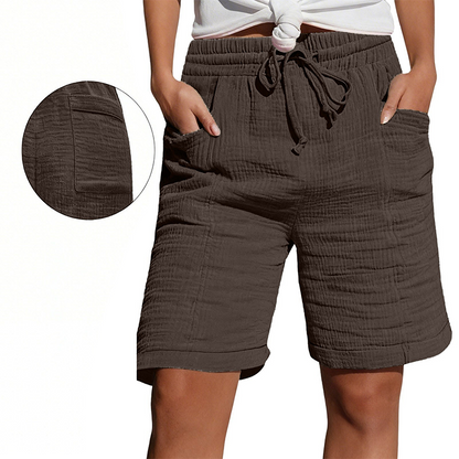 Women's Elastic Waist Casual Shorts
