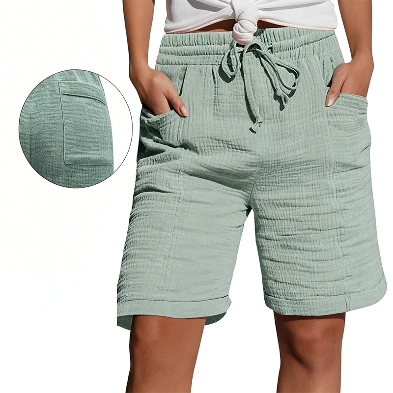 Women's Elastic Waist Casual Shorts