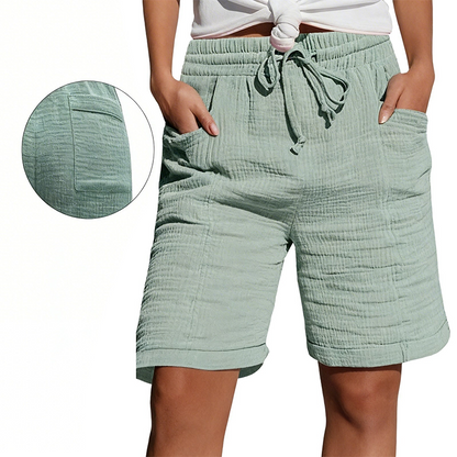 Women's Elastic Waist Casual Shorts