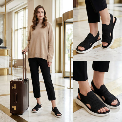 Women's Breathable Knit Platform Sandals