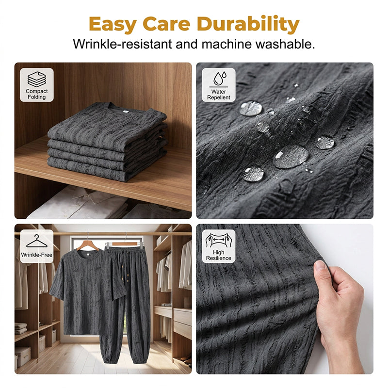 Men's Casual T-Shirt and Harem Pants Set