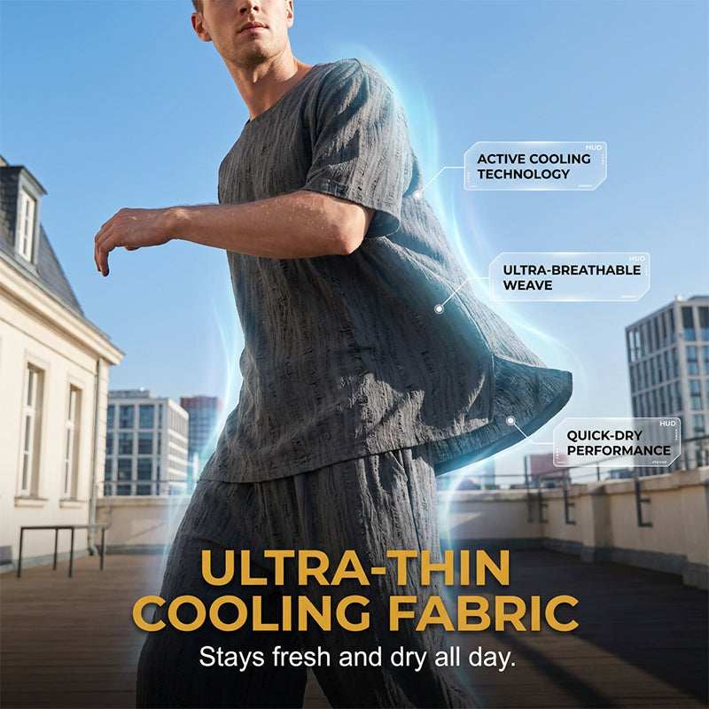 Men's Casual T-Shirt and Harem Pants Set