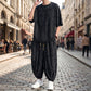 Men's Casual T-Shirt and Harem Pants Set