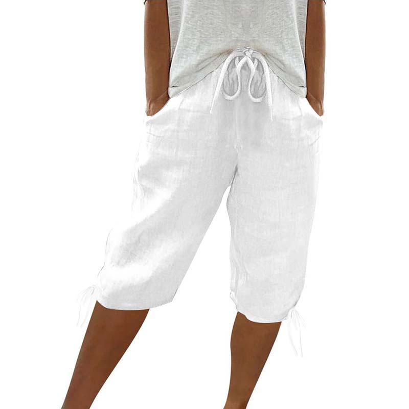 Drawstring Elastic Waist Loose Fit Trousers