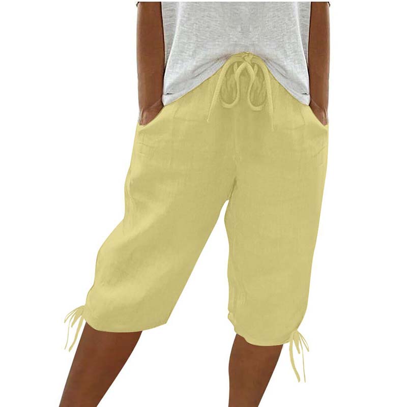 Drawstring Elastic Waist Loose Fit Trousers