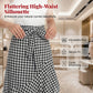 Women's High-Waist Asymmetrical Ruffle Maxi Skirt