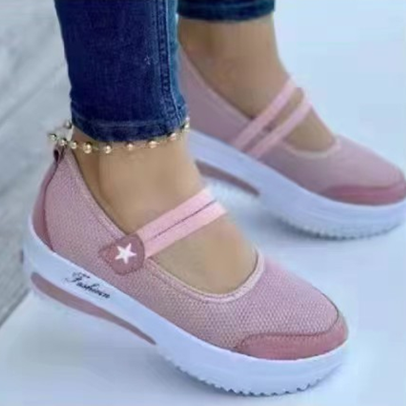 Women's Breathable Mesh Slip-On Platform Sneakers