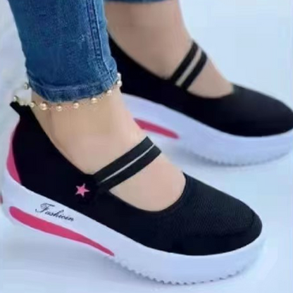 Women's Breathable Mesh Slip-On Platform Sneakers