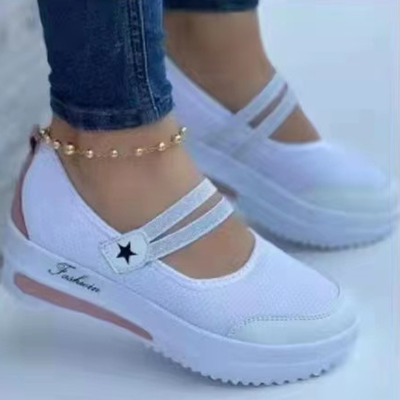 Women's Breathable Mesh Slip-On Platform Sneakers