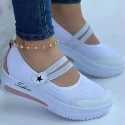 Women's Breathable Mesh Slip-On Platform Sneakers