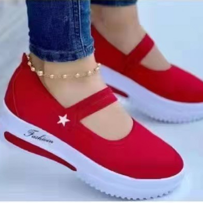 Women's Breathable Mesh Slip-On Platform Sneakers