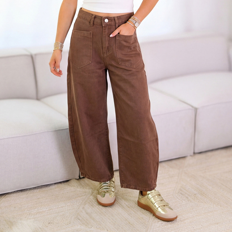 Women's High-Waist Wide-Leg Pants