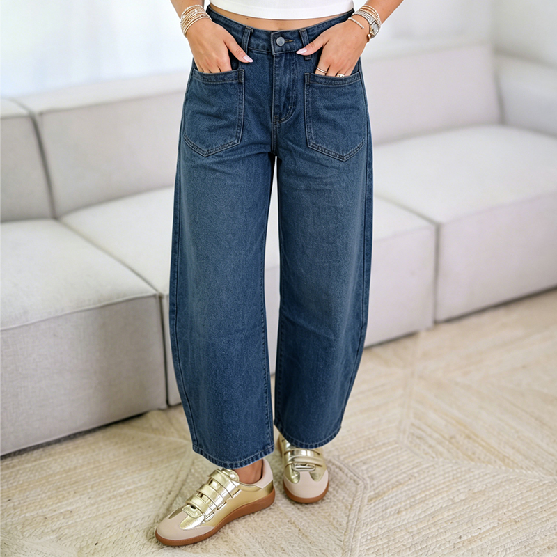 Women's High-Waist Wide-Leg Pants