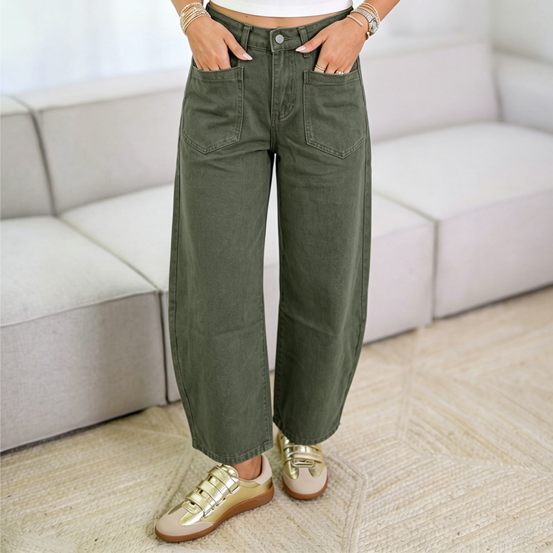 Women's High-Waist Wide-Leg Pants