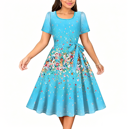 Women's Floral Print A-Line Dress